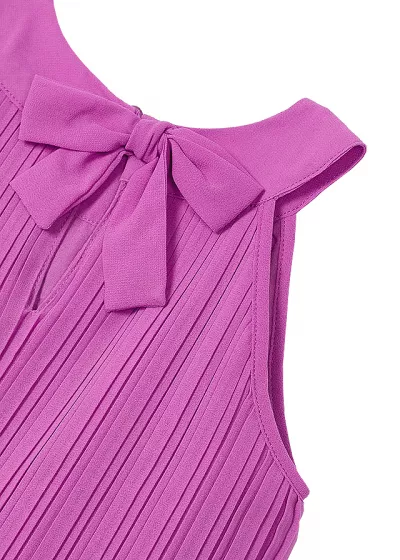 Rochie plisata - roz - Mayoral 7 ani