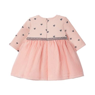 Rochie plus cu tul + bentita - Roz - Mayoral