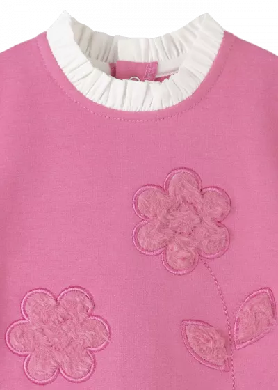 Rochie plus - Flori - Roz - Mayoral  3 ani