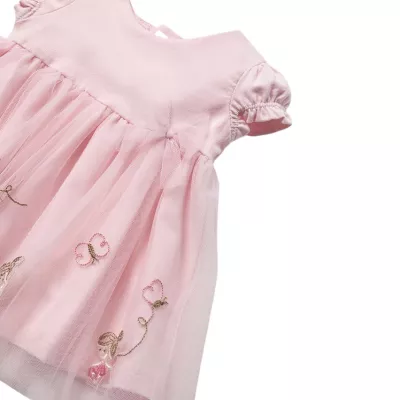 Rochie Rosa baby tul brodat - Mayoral  2-4 luni