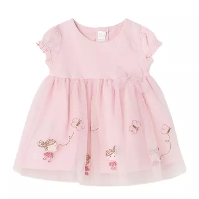 Rochie Rosa baby tul brodat - Mayoral  4-6 luni