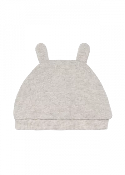 Rochie salopeta + caciula - Alb/Gri - Mayoral  