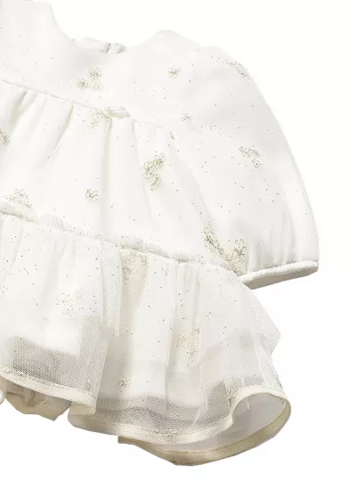 Rochie tul - ecru - Mayoral  4-6 luni