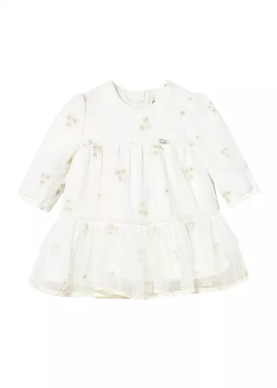 Rochie tul - ecru - Mayoral  6-9 luni