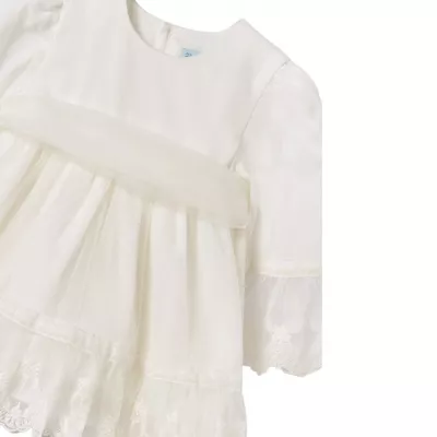 Rochie Tul Benzi Broderie Ceremonie - Abel & lula  18 LUNI(86 CM)
