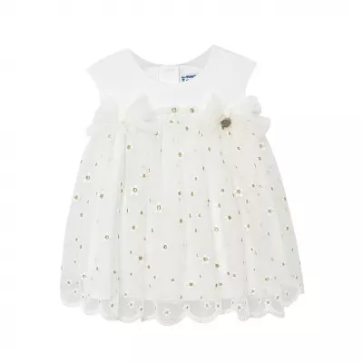 Rochie tul broderie - Floricele - Mayoral