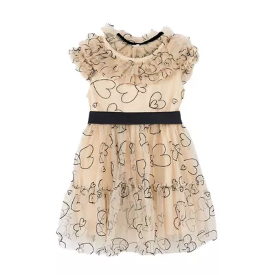 Rochie Tul Plumeti Inimioare - Abel & lula 7 ani (122 cm)