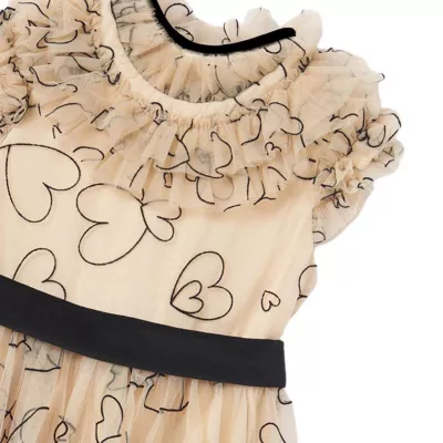 Rochie Tul Plumeti Inimioare - Abel & lula 7 ani (122 cm)