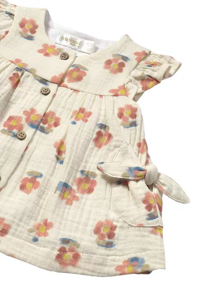 Rochita + chilotei - flori - Mayoral  18 luni