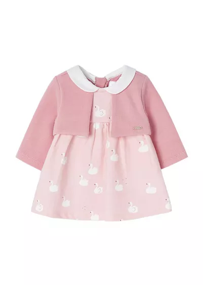 Rochita cu bolero ECOFRIENDS - Lebede - Mayoral  18 luni