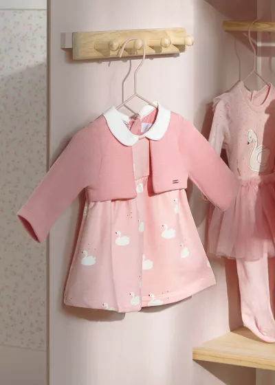Rochita cu bolero ECOFRIENDS - Lebede - Mayoral  18 luni