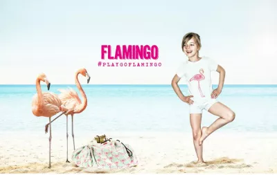 Sac depozitare jucarii  "Flamingo" 