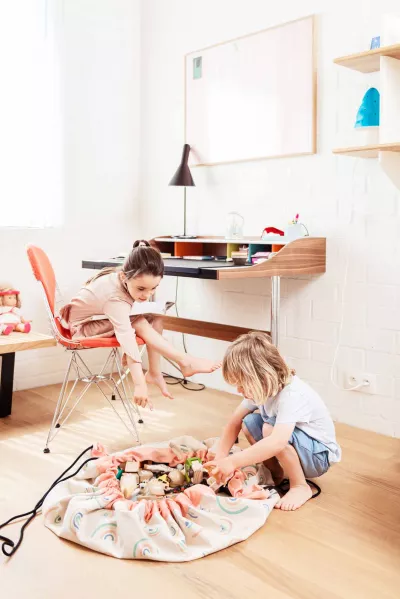 Sac depozitare jucarii Curcubeu - Play&go 