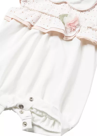 Salopeta broderie si guler Better Cotton - Mayoral  4-6 luni (70 cm)