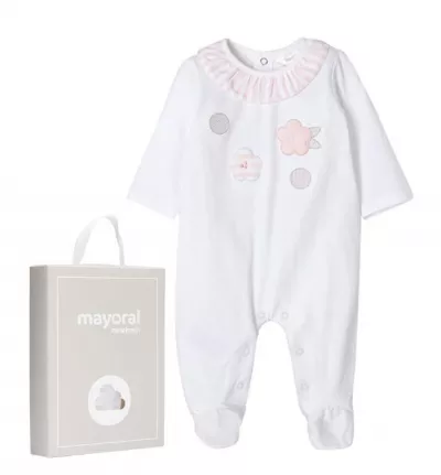 Salopeta lunga eleganta cu botosi ECOFRIENDS - Mayoral  1-2 luni