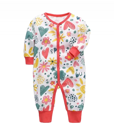 Salopeta (pijama) cu capse - Inimioare - Easymom 6 luni