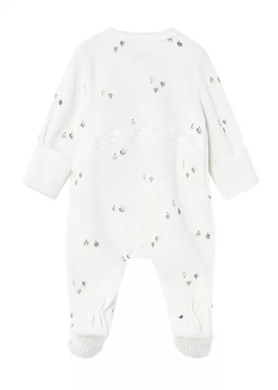 Salopeta (pijama) plusata - alb - Mayoral