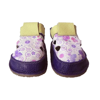 Sandale - Butterflies - Mov - Cuddle Shoes