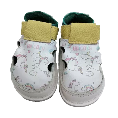 Sandale - Unicorns - Alb - Cuddle Shoes