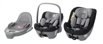 Scaun auto rotativ i-Size - Mettro Hub Dawn Grey, 40-105 cm - Apramo