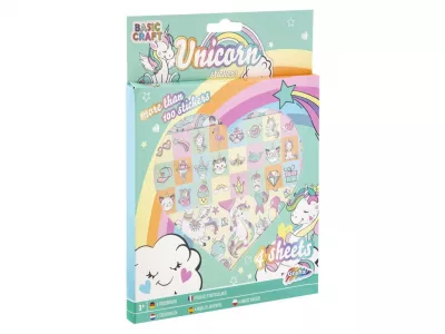 Set 100 abtibilduri cu unicorni