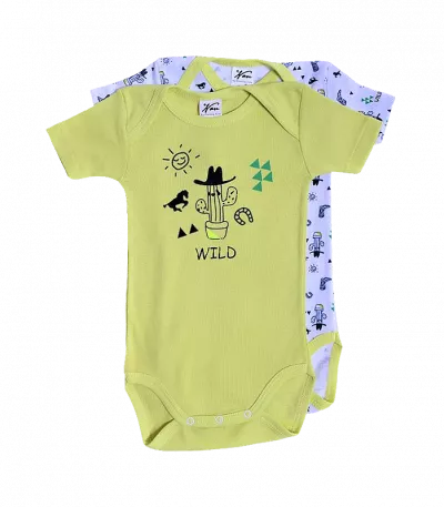 Set 2 body uri cu maneca scurta Cactusi 18 luni
