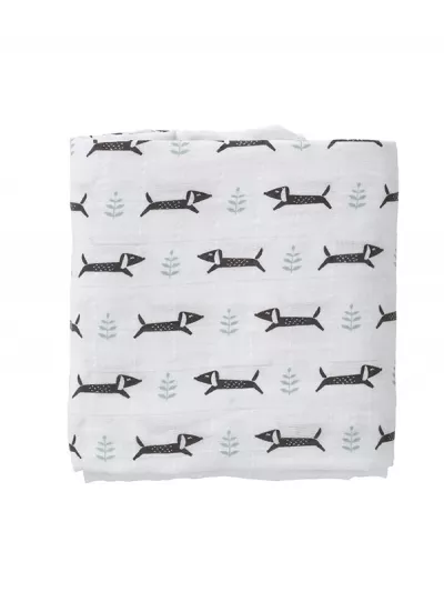 Set 2 museline 120x120 cm, model Dachsy