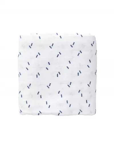 Set 2 museline 70x60 cm, model Giraf indigo blue