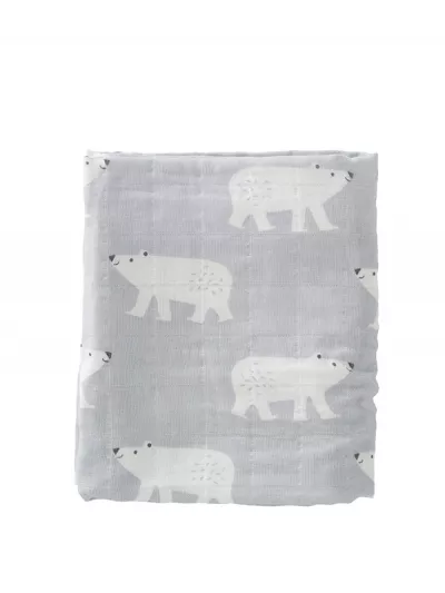 Set 2 museline 70x60 cm, model Polar Bear