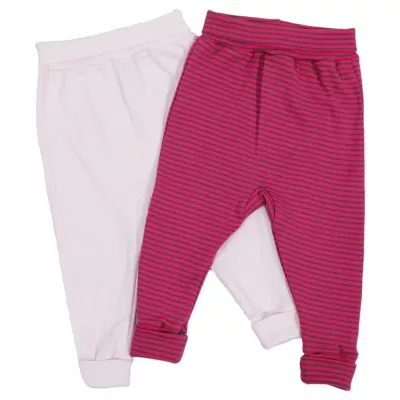 Set 2 pantaloni - Dungute rosu/ gri  18 luni