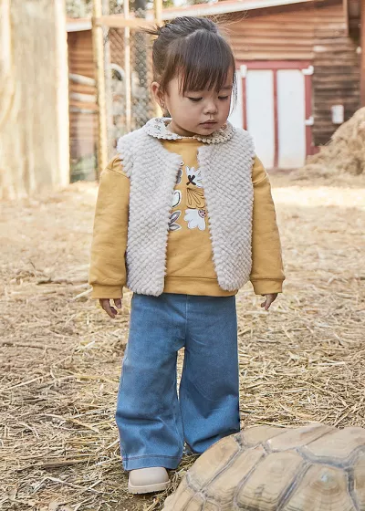 Set 2 piese - Bluza + blugi - galben/albastru - Mayoral  4 ani