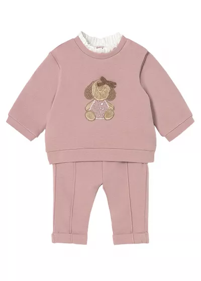 Set 2 piese - Bluza + pantaloni - roz - Mayoral  12 luni