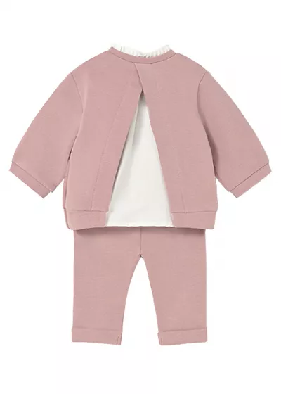 Set 2 piese - Bluza + pantaloni - roz - Mayoral  12 luni