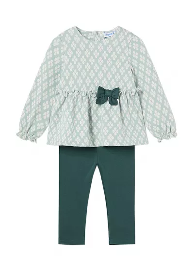 Set 2 piese - Bluza cu volane + Pantaloni - Mayoral   24 luni