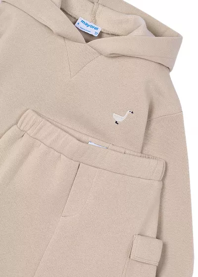 Set 2 piese - Fusta+hanorac Cargo - bej - Mayoral   8 ani