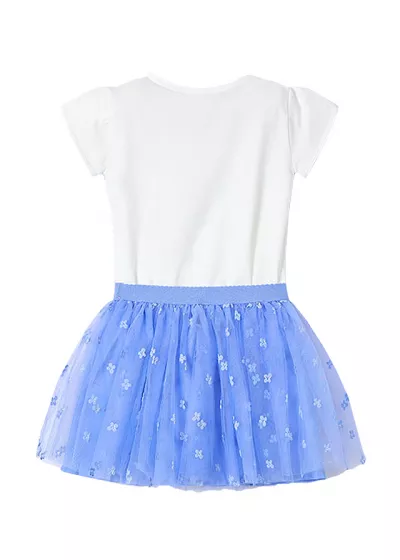 Set 2 piese - Fusta tul+tricou - flori - Mayoral    4 ani