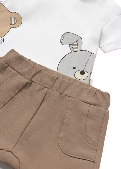 Set 2 piese - Pantaloni+tricou - animale - Mayoral 