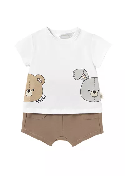 Set 2 piese - Pantaloni+tricou - animale - Mayoral  18 luni