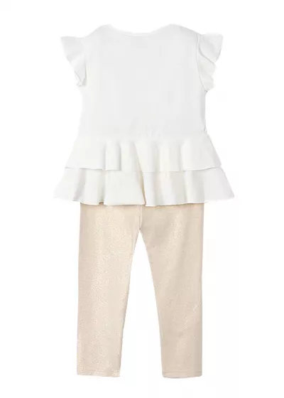 Set 2 piese - Tricou + colanti - Flori - Mayoral 