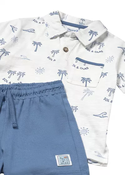 Set 2 piese - Tricou polo + Bermude - Mayoral   4 ani