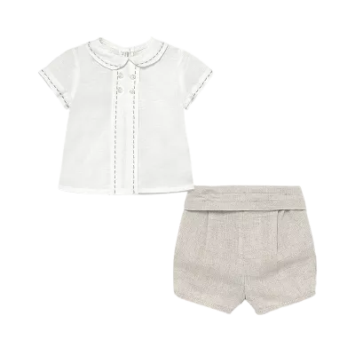 Set 2 piese - Bluza eleganta si pantaloni scurti - Mayoral 4-6 luni