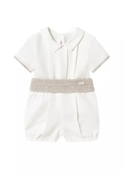 Set 2 piese ceremonie - Camasa eleganta + pantaloni scurti cu cingatoare - Mayoral 