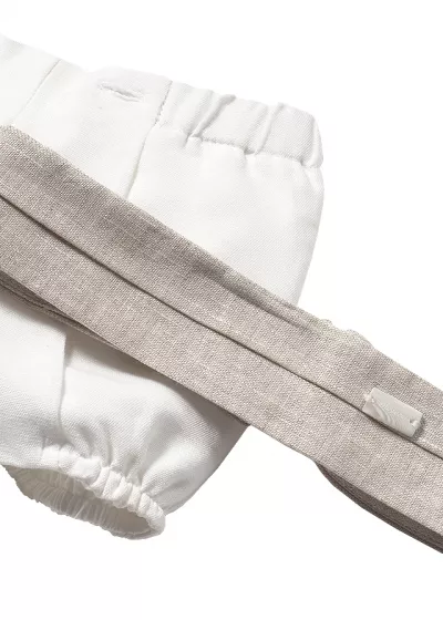 Set 2 piese ceremonie - Camasa eleganta + pantaloni scurti cu cingatoare - Mayoral 