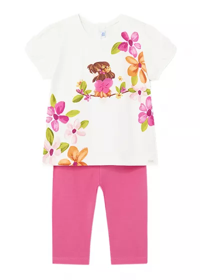 Set 2 piese Girl Better Cotton, bluza+pantaloni - Mayoral  24 luni (92 cm)