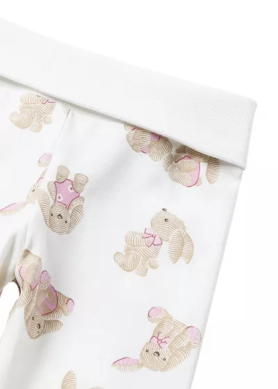 Set 2 piese Iepurasi roz - Bluza + Pantaloni cu botosi - Mayoral 4-6 luni (70 cm)