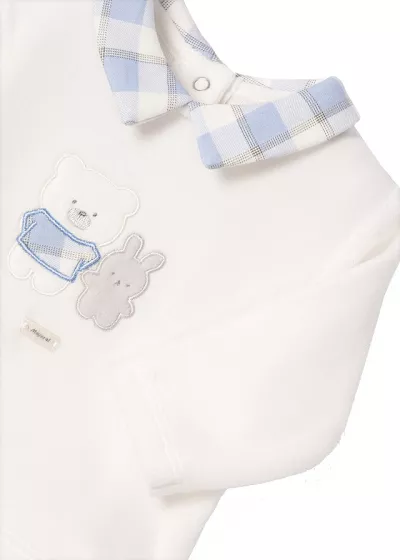 Set 2 piese - Pantaloni cu botosei + Bluza - ECOFRIENDS - Mayoral 1-2 luni