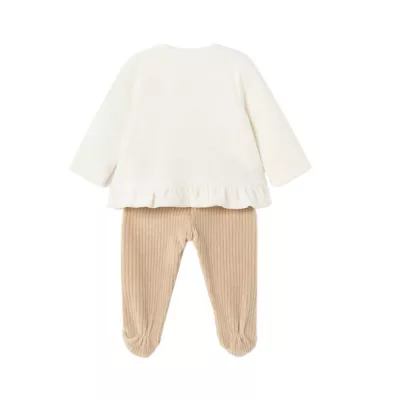Set 2 piese - Pantaloni cu botosei + Bluza - Ursulet - Mayoral 4-6 luni (70 cm0