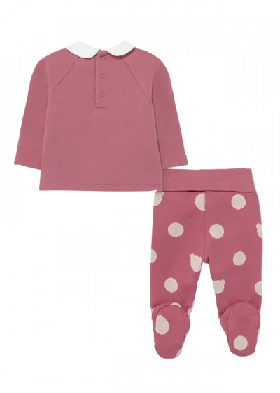 Set 2 piese - Pantaloni cu botosei ECOFRIENDS - Buline - Mayoral