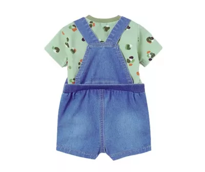 Set 2 piese - Salopeta blugi cu bretele + tricou VERNIL- Mayoral 
