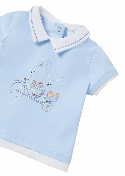 Set 2 piese - Tricou + pantaloni scurti - Mayoral 6-9 luni